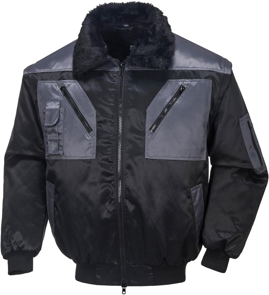 Produktbild Fortis Pilotenjacke Achim schwarz anthrazit Gr. S
