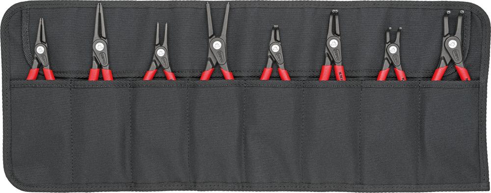 Produktbild Knipex Präzisions Sicherungsringzangen Satz 8 teilig in Rolltasche