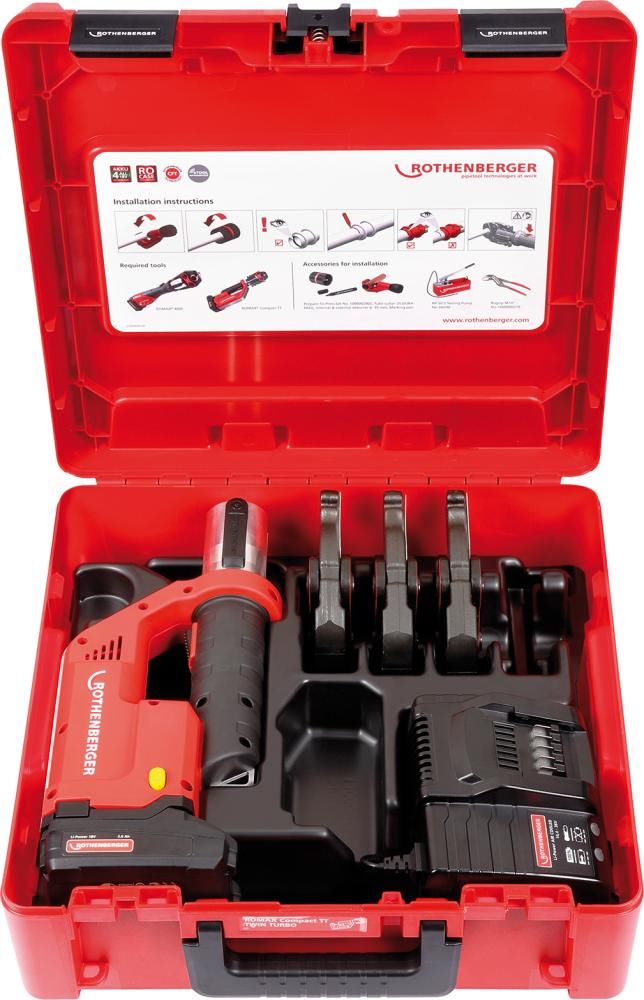 Produktbild ROTHENBERGER Pressmaschine ROMAX Compact TT Set Pressbacken