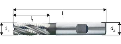 Produktbild FORUM Schaftfräser D844K HSSE 25mm NF