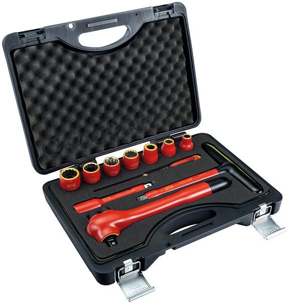 Produktbild BAHCO Isolierter Werkzeugsatz 1/2 Zoll 11 teilig Stossfest