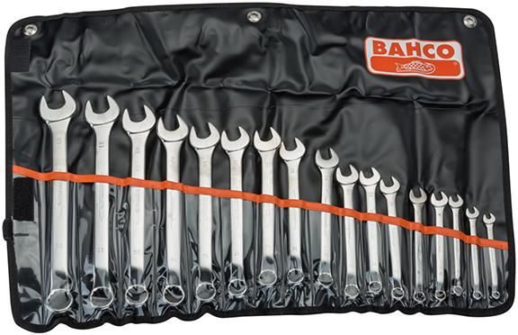 Produktbild BAHCO Ringmaulschlüssel Satz poliert 17 teilig DIN 3113 B