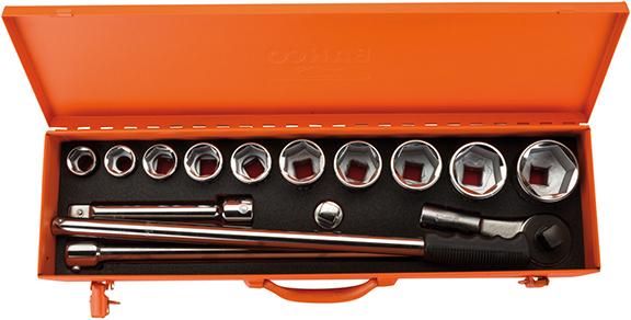 Produktbild BAHCO Steckschlüsselsatz 3/4 Zoll 15 teilig 6 kant