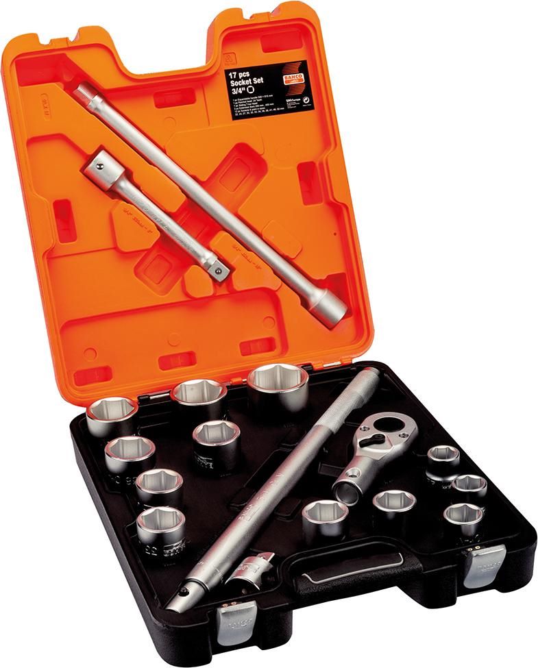Produktbild BAHCO Steckschüssel Satz 3/4 Zoll 17 teilig