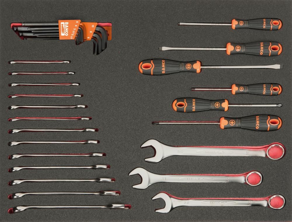 Produktbild BAHCO Werkstattwagen bestückt Campaign 214 teilig bild 2