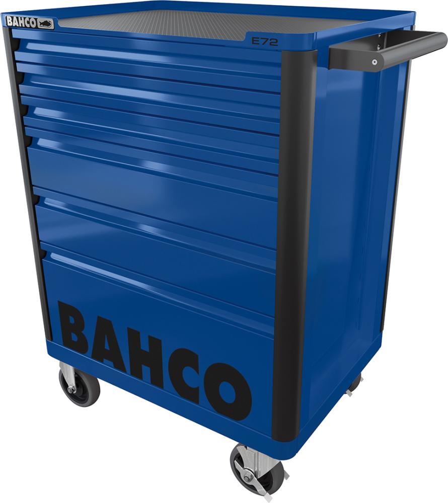 Produktbild BAHCO Werkstattwagen K1472 mit 6 Schubladen und Kantenschutz in blau