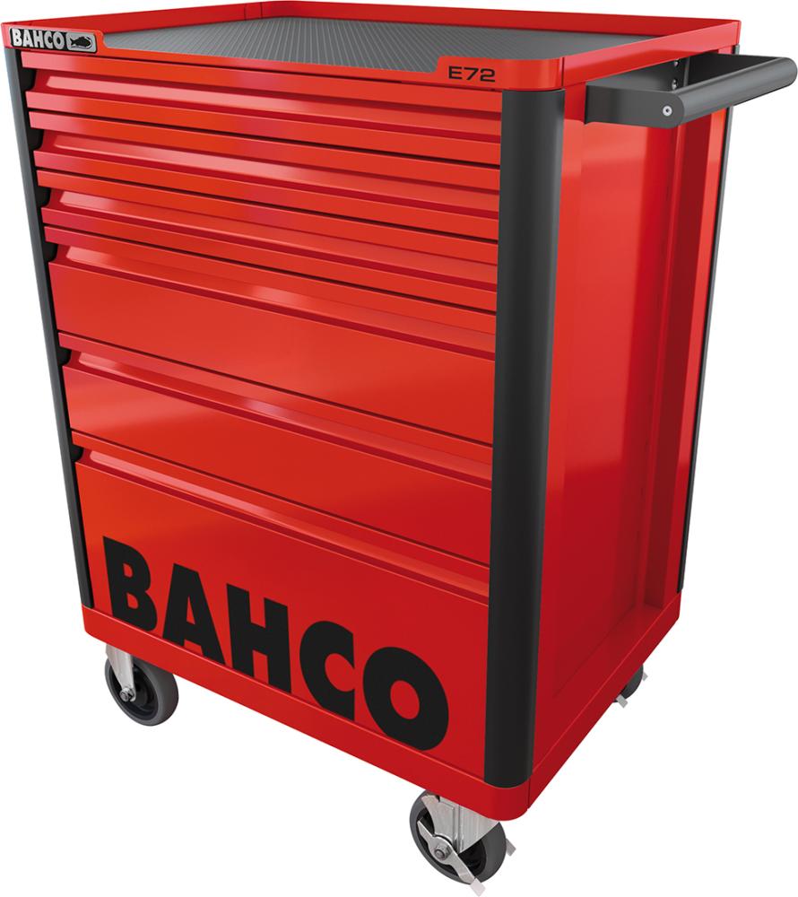 Produktbild BAHCO Werkstattwagen K1472 mit 6 Schubladen und Kantenschutz in rot