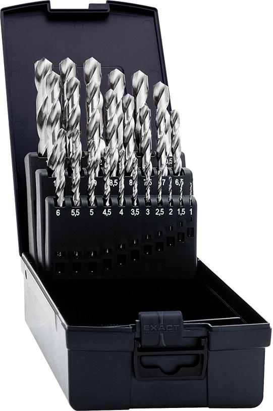 Produktbild Exact Spiralbohrer Satz 1 bis 13mm 25 teilig HSSCo5