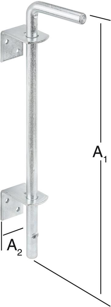 Produktbild Vormann Bodenschieber 400x65 mm verzinkt