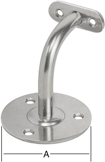 Produktbild Vormann Handlaufstütze fest 90 grad ohne Rosette RF V2A 75 mm