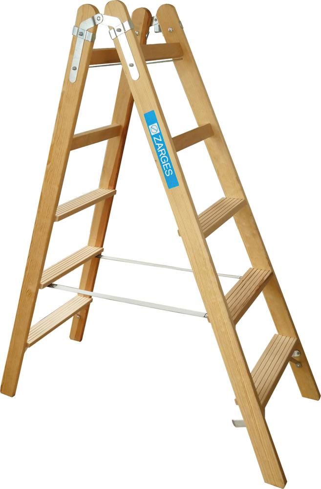Produktbild Zarges Stehleiter Holz Crestastep B 2 x 6 Stufen