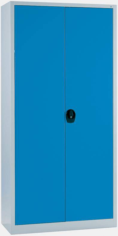 Produktbild C+P Flügeltürenschrank HxBxT1950x930x400mm 4 Böden 50kg Traglast RAL 7035/5012