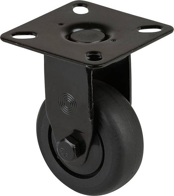 Produktbild BS Rollen Bockrolle A810.A85.050 50mm B 20mm 50 kg mit Anschraubplatte grau