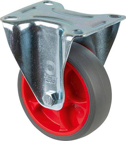 Produktbild BS Rollen Bockrolle L410.B44.03 Rad Durchmesser 100mm 110 kg Stahl verzinkt