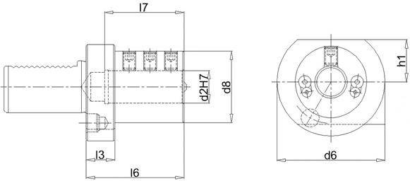 Produktbild Bohrstangenhalter VDI E2 30x20mm FORTIS bild 2