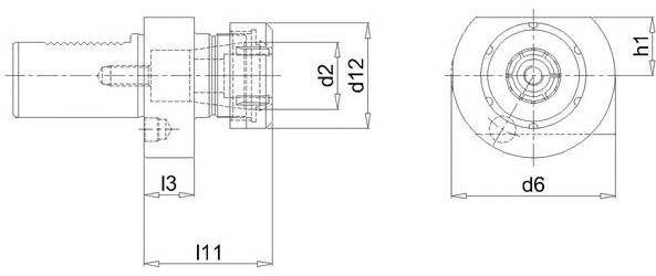 Produktbild Bohrstangenhalter VDI E4 30xER25 FORTIS bild 2