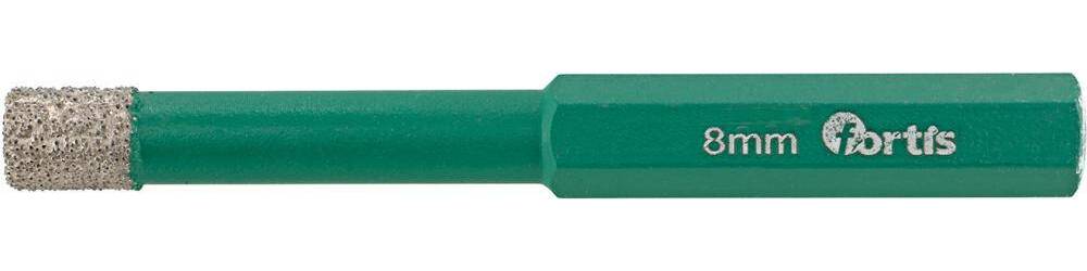 Produktbild Fortis Diamantbohrer 8 x 65 mm sechskant mit Kühlwachs