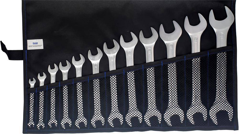 Produktbild FORUM Doppelmaulschlüssel Satz DIN3110 6-32 mm 12 teilig in Rolltasche