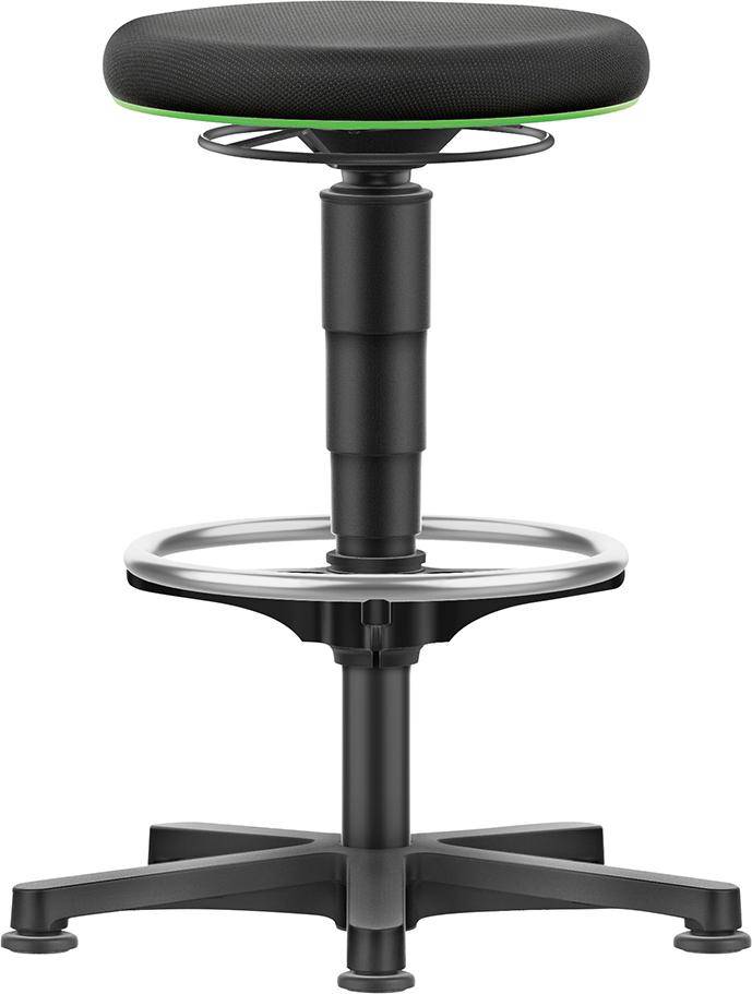 Produktbild Bimos Drehhocker Stoffsitz Sitzhöhe 530 - 750 mm mit Gleiter und Fußring