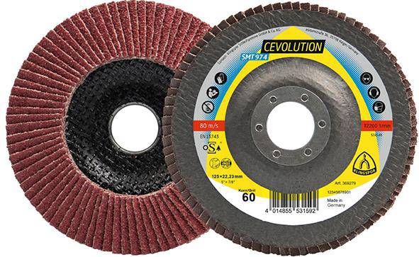 Produktbild Klingspor Fächerschleifscheibe SMT 974 Special 125 mm Korn 80 6 grad gewölbt