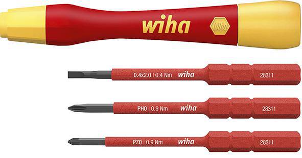 Produktbild Wiha Feinschraubendreher Satz VDE 4-teilig slimVario