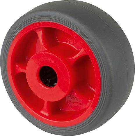 Produktbild BS Rollen Gummirad B44.F003 Rad 80 mm grau 100 kg