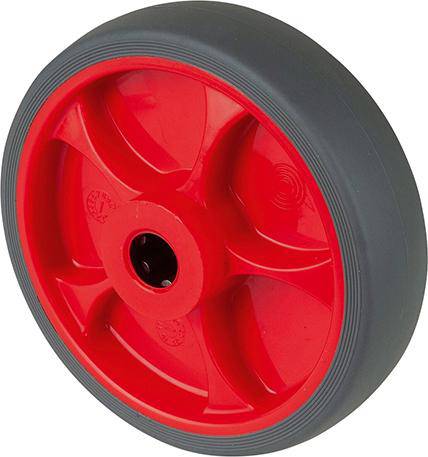 Produktbild BS Rollen Gummirad B44.F003 Rad 125 mm grau 120 kg