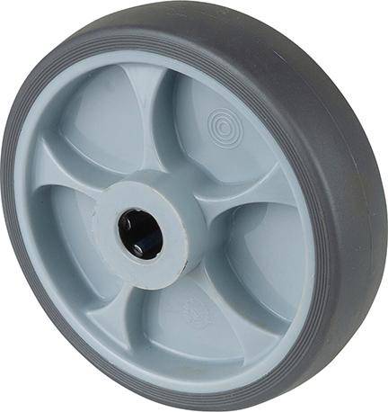 Produktbild BS Rollen Gummirad B44 Rad 125 mm grau 120 kg