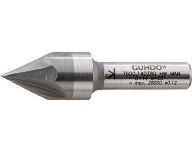 Produktbild Guhdo HW Schriftenfräser Durchmesser 14 mm 60 grad Schaft Zylindrisch 8 mm