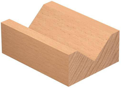 Produktbild HW V Nutfräser 16x12,7x45 mm 90 grad Schaft Zylindrisch 8 mm bild 3