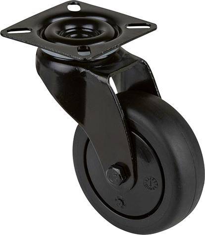 Produktbild BS Rollen Lenkrolle A800.A85.075 mit Platte Durchmesser 75 B 25mm 60 kg TPR