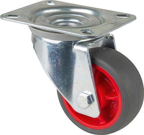 Produktbild BS Rollen Lenkrolle L400.B44.03 Rad Durchmesser 80 mm 100 kg Stahl verzinkt