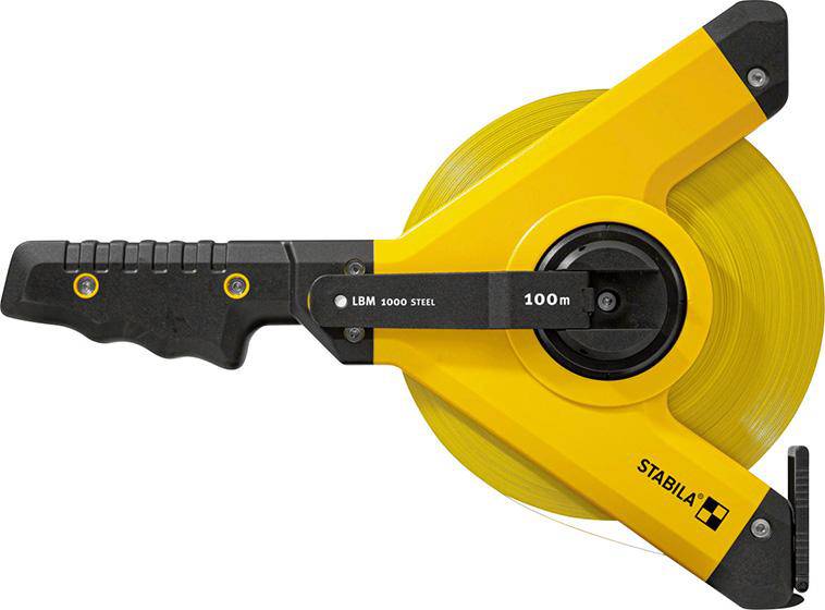 Produktbild Stabila Rahmenbandmaß Stahl 100 meter x 13 mm Maßanfang B