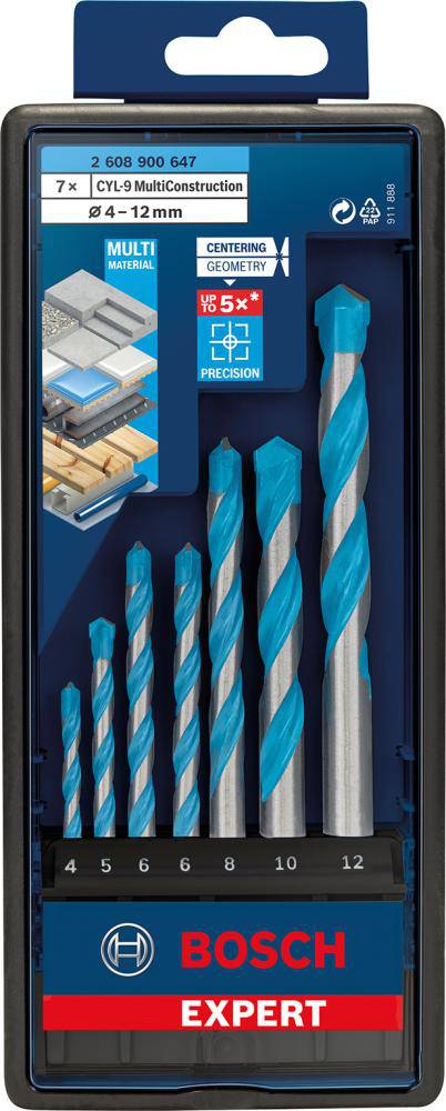 Produktbild BOSCH Schlagbohrersatz CYL-9 4/5/6/6/8/10/12 mm 7 teilig