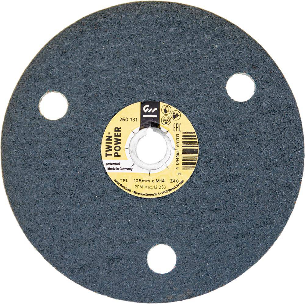 Produktbild Wenko Schleifscheibe Twinpower 125 x 3,5mm Zirkonkorund Korn 40