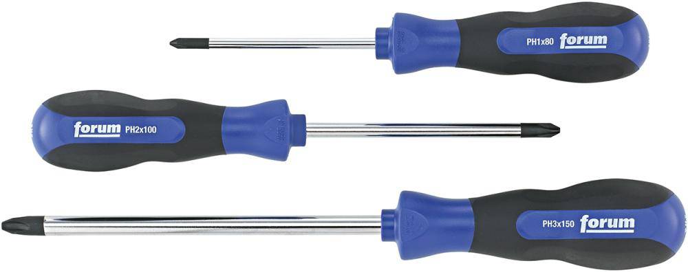 Produktbild FORUM Schraubendreher Satz rund PH 3 teilig