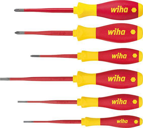 Produktbild Wiha Schraubendreher Satz VDE slim Schlitz PH PZ/S 6 teilig