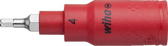 Produktbild Wiha Schraubendrehereinsatz 3/8 Zoll Innensechskant VDE 5x75 mm