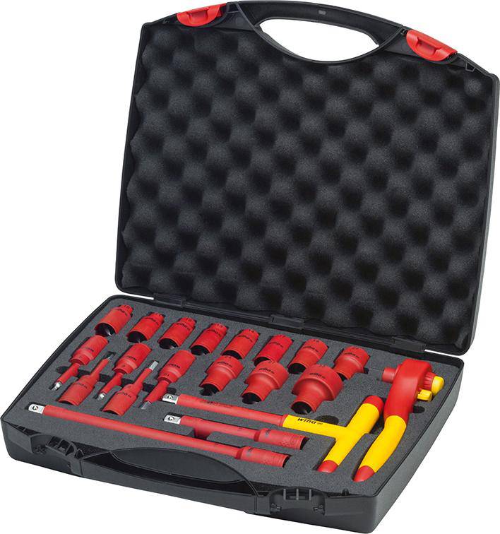 Produktbild Wiha Steckschlüssel Garnitur 1/2 Zoll VDE 20 teilig