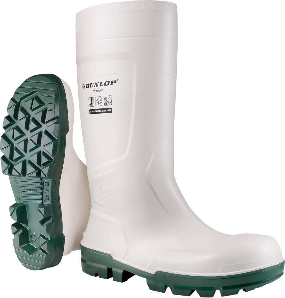 Produktbild Dunlop Stiefel WORK-IT Größe 40 WHITE PVC SR LO LG S4