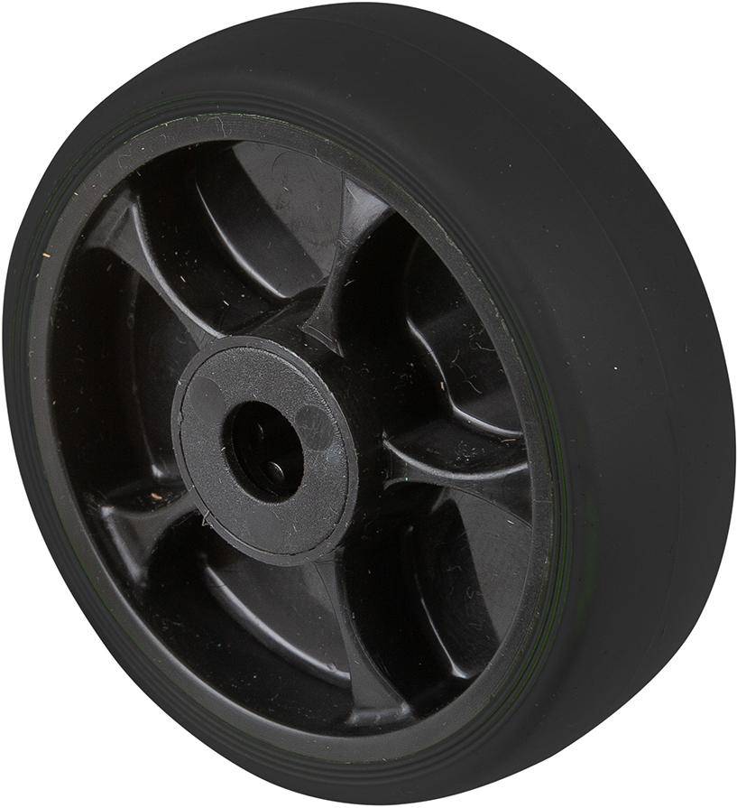 Produktbild BS Rollen Thermoplastischer Gummirad 100 mm schwarz 100 Kg