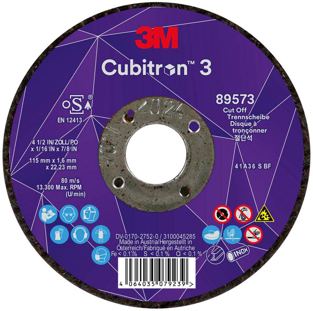 Produktbild CUBITRON Trennscheibe Cubitron 3 gerade 115x1,6 mm