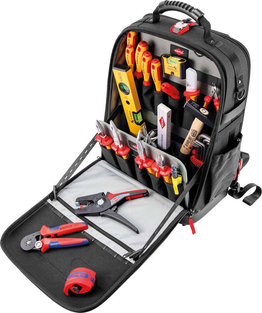 Produktbild Knipex Werkzeugsortiment Elektriker 30 teilig im Rucksack