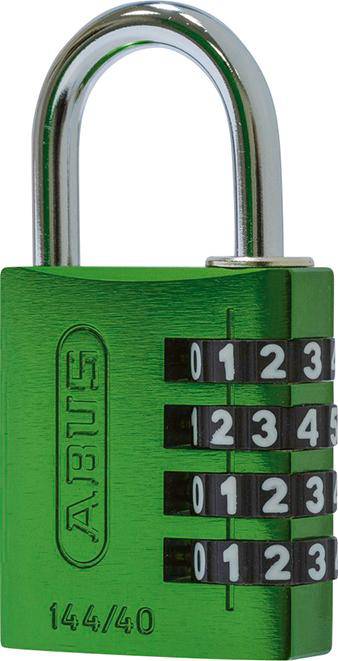 Produktbild ABUS Zahlen Hangschloss 144/40 grün Lock-Tag
