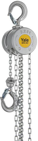 Produktbild Yale Stirnradflaschenzug YaleMINI 360 0,25t - NH Hub 3,0 m Tragkraft 250 kg