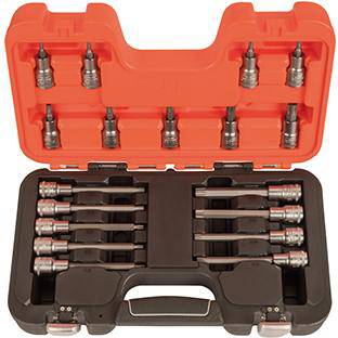 Produktbild BAHCO Schraubendrehereinsatz Satz 1/2 Zoll T20 bis T60 18-teilig