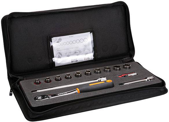 Produktbild BAHCO Steckschlüssel Satz 1/2 Zoll 7814DST 14-teilig