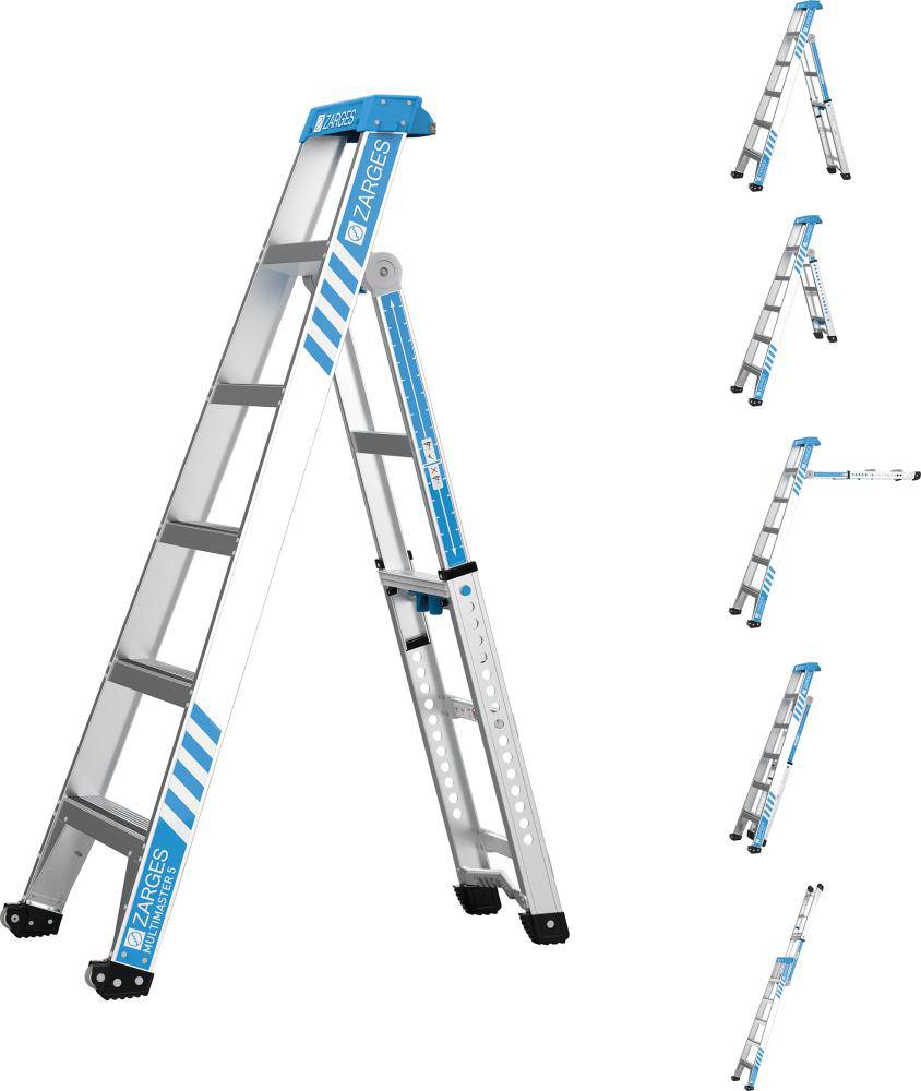 Produktbild Zarges Kombileiter Multimaster 5 Leiterlänge 2,88 meter Arbeitshöhe 3,70 meter