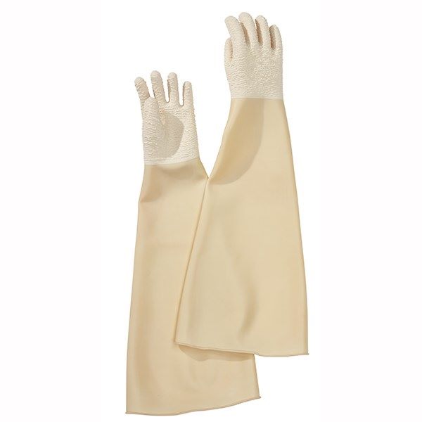 Produktbild IBS Scherer Schutzhandschuhe Latex für WD-100 mit Verschlussband beige