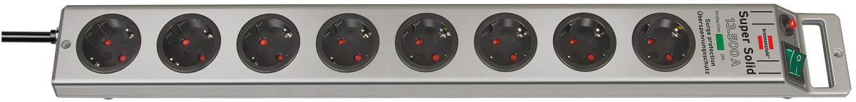 Produktbild Brennenstuhl Steckdosenleiste 8 fach mit Überspannungsschutz 2,5 m lang